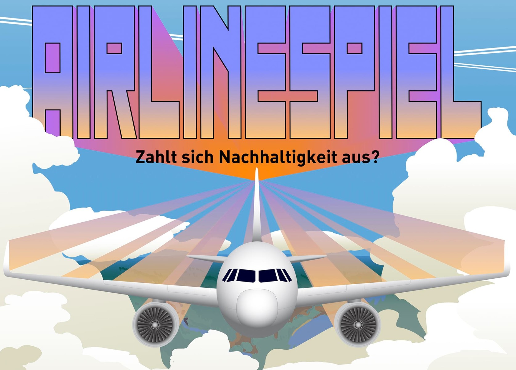 Bild vom Airlinespiel. Ein Angebot der Fachstelle NaTech.