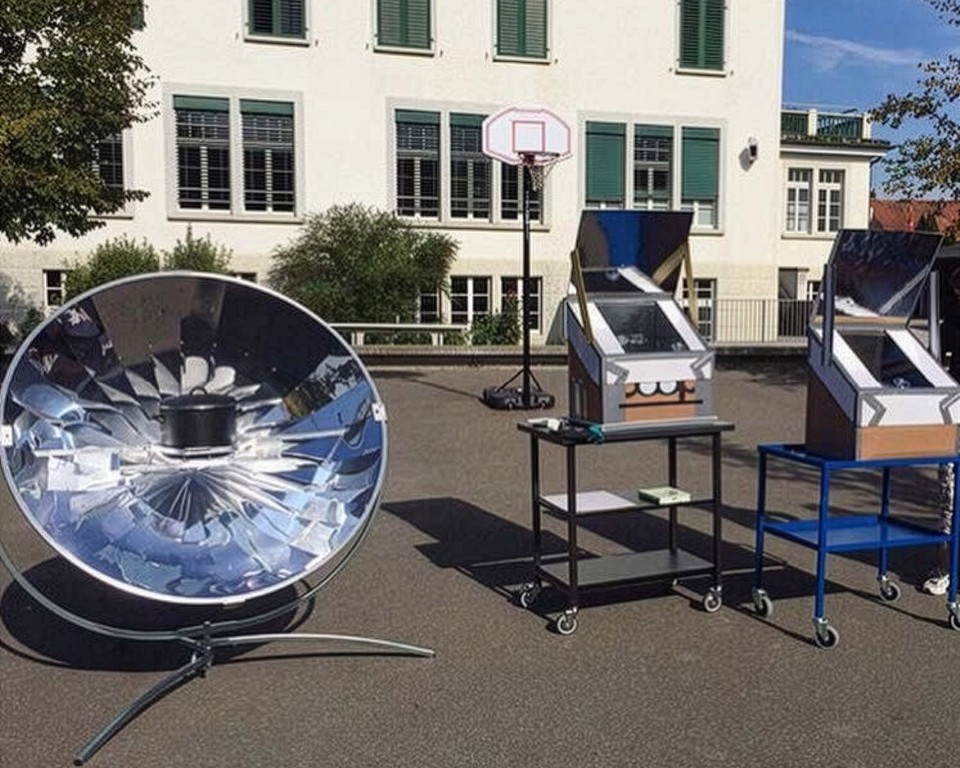 Mit den vorgestellten Versuchen k&ouml;nnen zusammen mit dem ausleihbaren Material die Grundlagen zur Nutzung von Sonnenenergie mit einem Solarkocher erarbeitet werden.