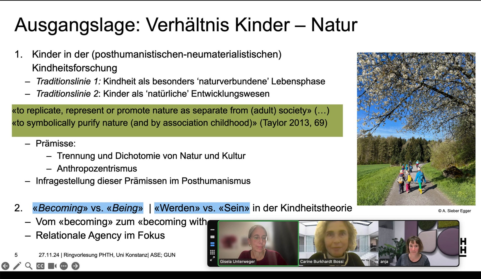 Ringvorlesung zum Thema "Von Mücken, Sand und Kindern".