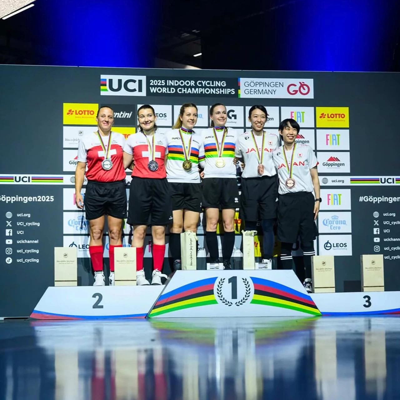 PH-Studentin Chiara Dotoli gewinnt die Silbermedaille im Radball mit ihrer Teampartnerin