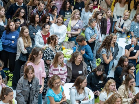 Neue Studierende der Studiengänge Kindergarten-Unterstufe, Primarstufe und Sekundarstufe I wurden gestern an der PHTG begrüsst.