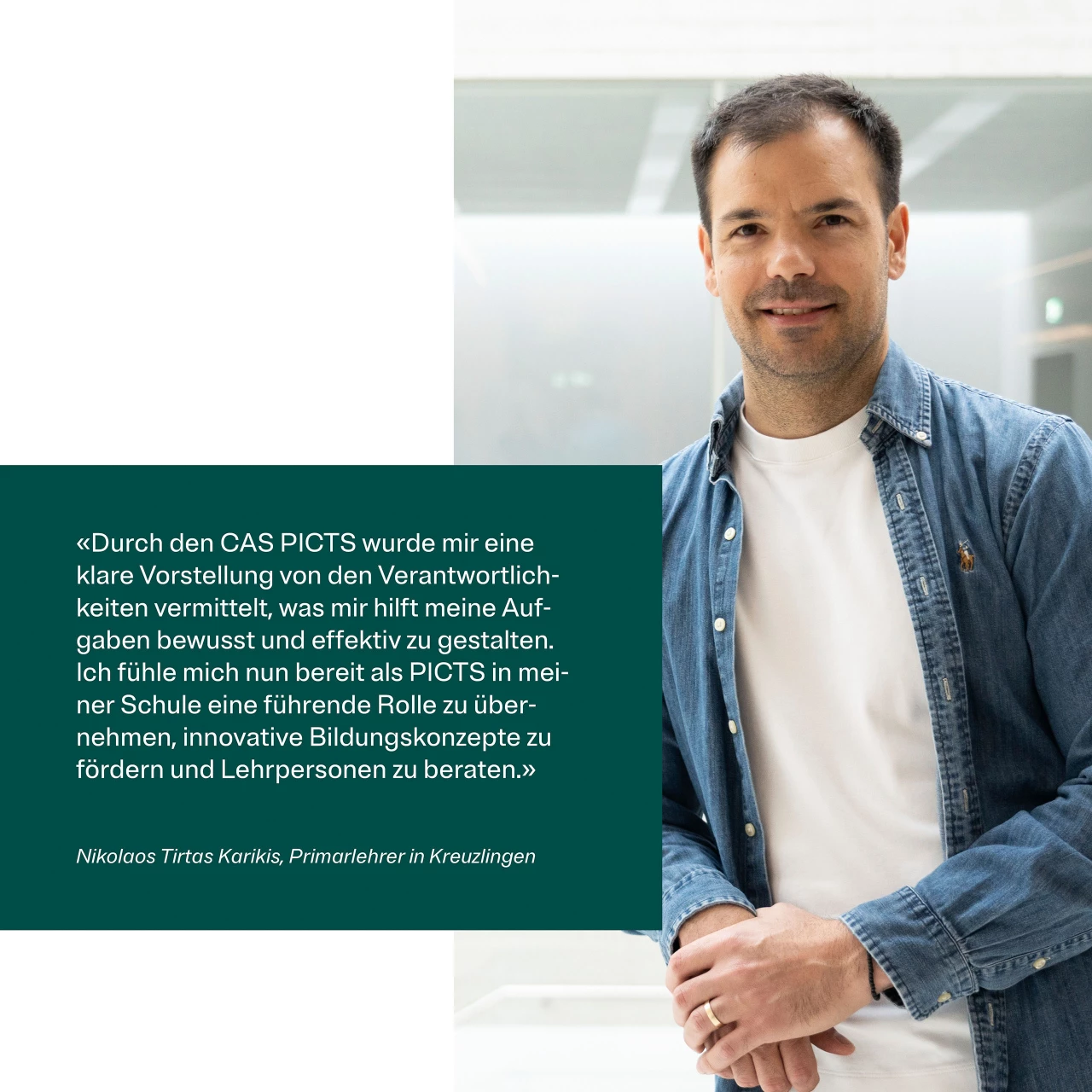 Absolvent des CAS Pädagogischer ICT-Support (PICTS)