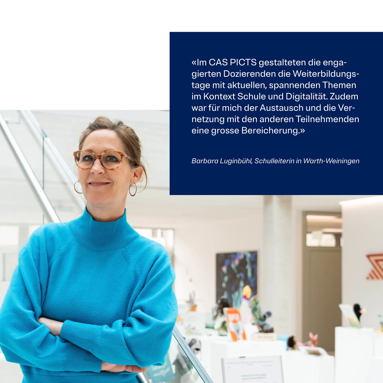 Absolventin des CAS Pädagogischer ICT-Support (PICTS)